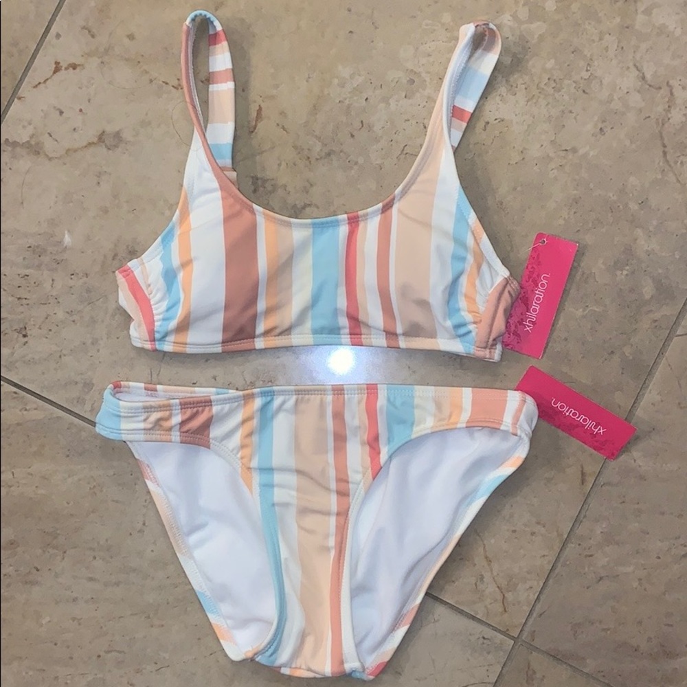 NWT Target Striped Bikini Set Extra Small